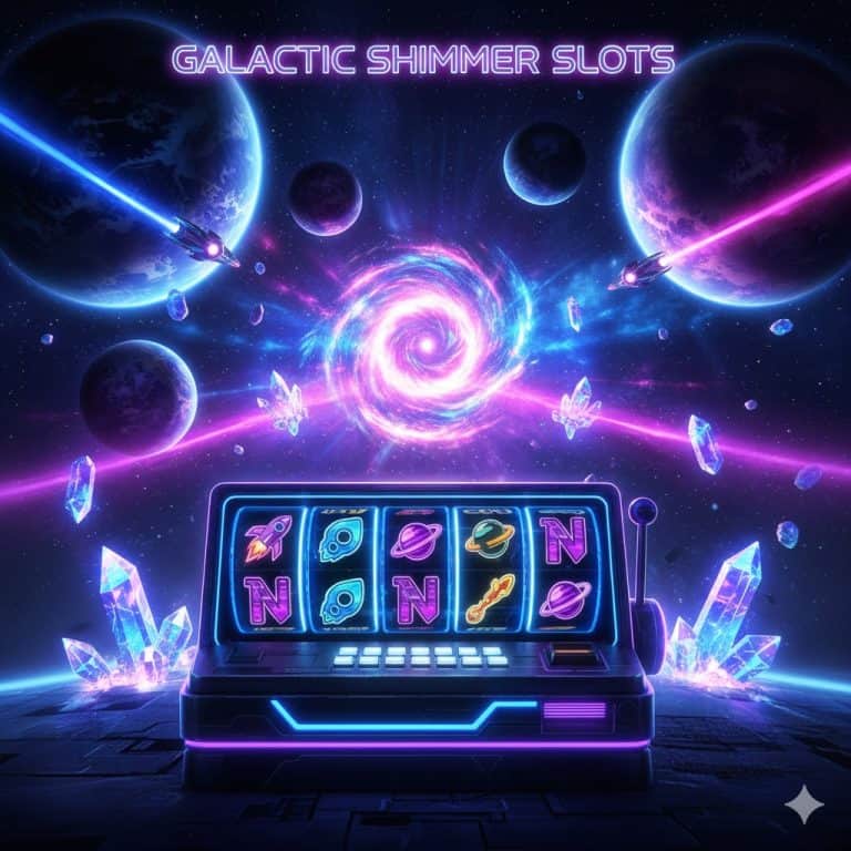 Slot dunia galaksi bercahaya futuristik