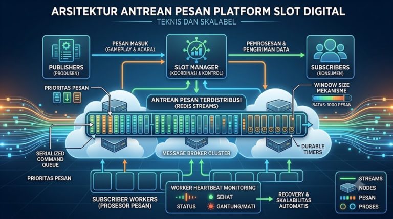 Kajian efisiensi sistem antrean pesan pada slot