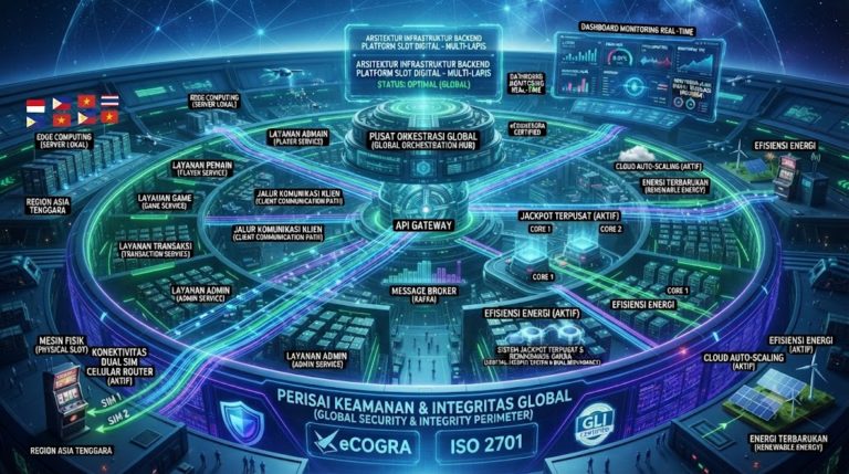 Kajian pengelolaan infrastruktur backend permainan slot digital
