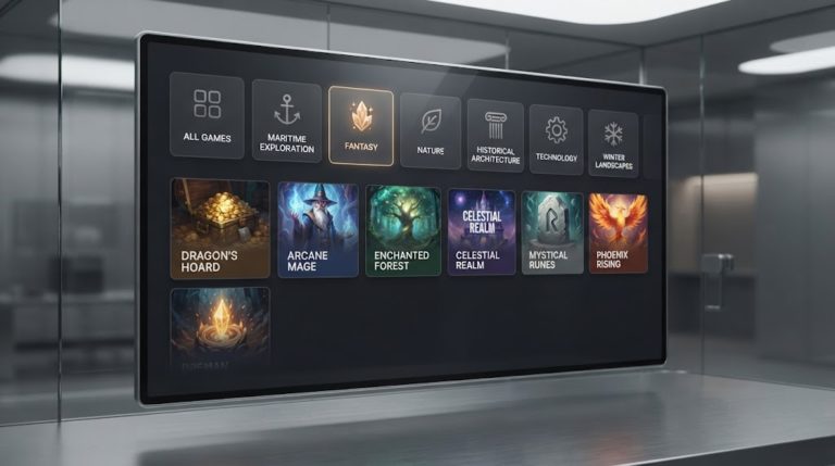 Kajian penggunaan ikon kategori pada platform permainan slot